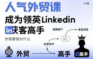【精】人气外贸课-成为领英Linkedin获客高手，你需要做对什么-联创在线