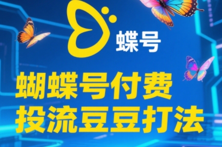 渔财老师·2025蝴蝶号付费投流豆豆打法-联创在线