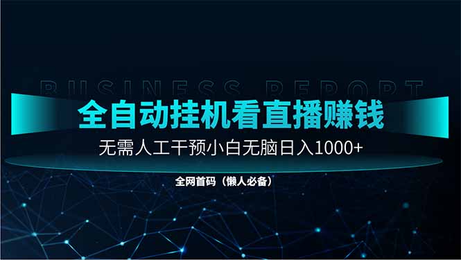 直播助手全自动看大平台直播赚钱，全自动无需人工干预，小白无脑日入1000-联创在线