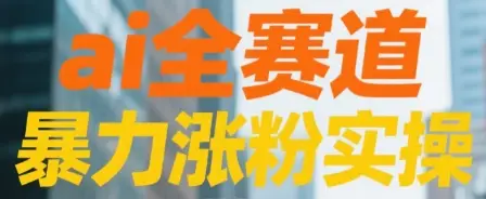 ai全赛道 暴力涨粉实操-联创在线