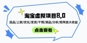 淘宝虚拟项目8.0：选品/上架/优化/发货/干预/测品/分析/矩阵放大收益-联创在线