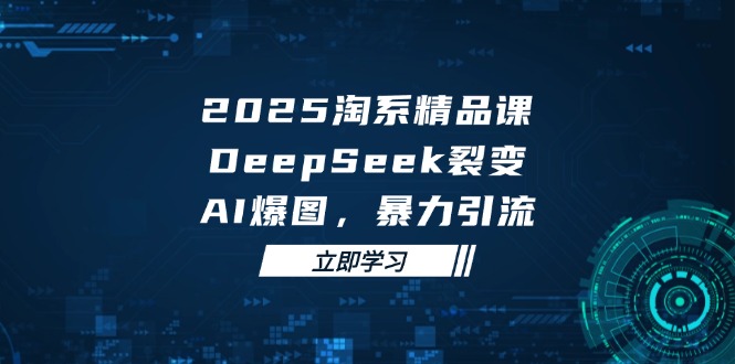 2025 淘系精品课，DeepSeek 裂变，AI 爆图，暴力引流-联创在线