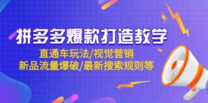 拼多多爆款打造教学:直通车玩法/视觉营销/新品流量爆破/最新搜索规则等-联创在线