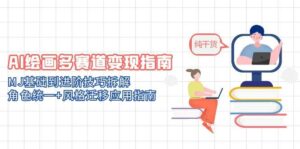 AI绘画多赛道变现指南：MJ基础到进阶技巧拆解，角色统一+风格迁移应用指南-联创在线