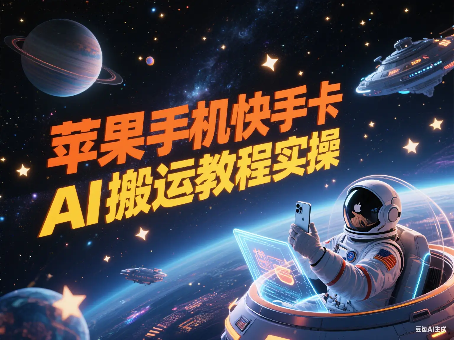 苹果手机快手卡AI搬运教程实操-联创在线