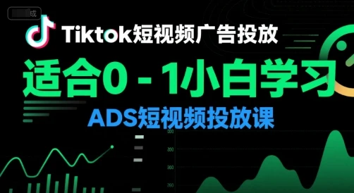 【精】Tiktok短视频广告投放，适合0-1小白学习ADS短视频投放课-联创在线