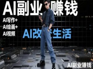 AI改变生活(Ai写作+AI绘画+Ai视频)，AI副业挣钱-联创在线