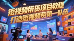 短视频带货项目教程,打造短视频带货第一队伍-联创在线