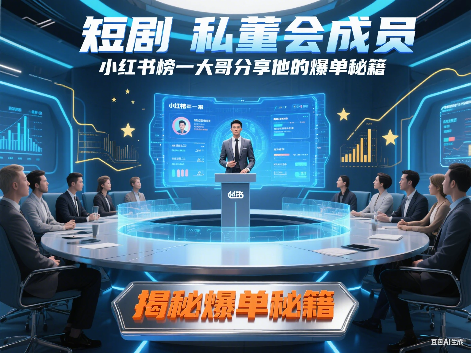 【精】短剧 私董会成员 小红书榜一大哥分享他的爆单-联创在线