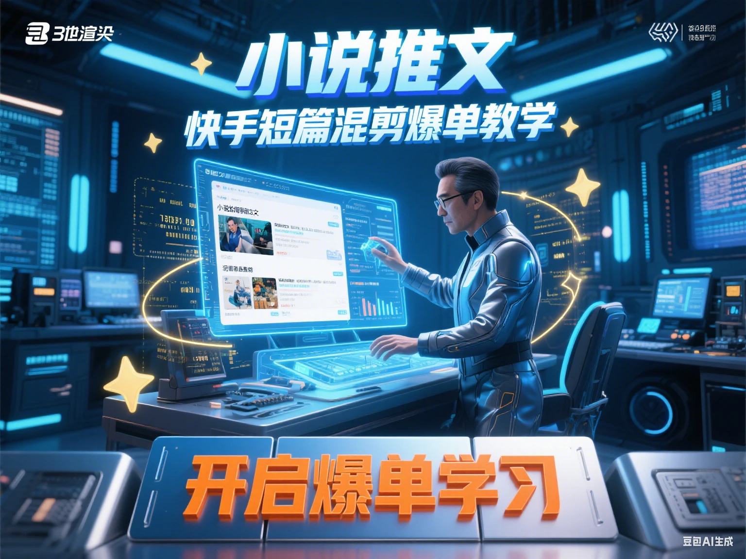 【精】小说推文 快手短篇混剪爆单教学-联创在线