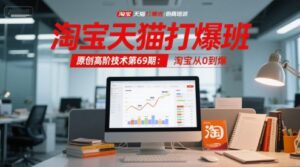 淘宝天猫打爆班原创高阶技术第69期：淘宝从0到爆-联创在线