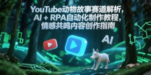 YouTube动物故事赛道解析，AI+RPA自动化制作教程，情感共鸣内容创作指南-联创在线