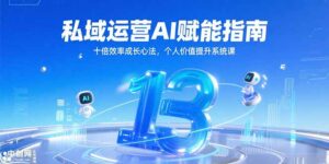 私域运营AI赋能指南，十倍效率成长心法，个人价值提升系统课-联创在线