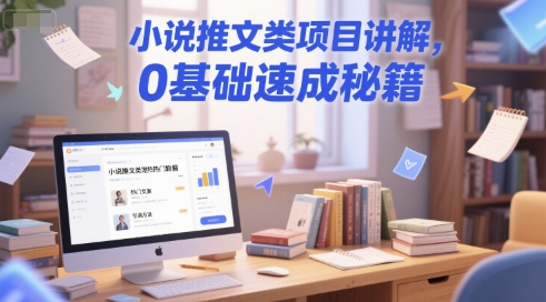 小说推文类项目讲解，0 基础速成秘籍-联创在线