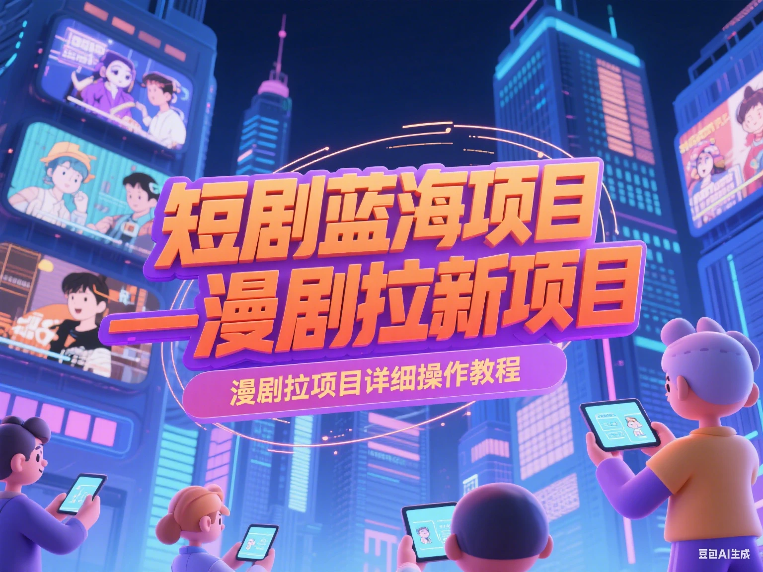 【精】短剧蓝海项目—漫剧拉新项目详细操作教程-联创在线