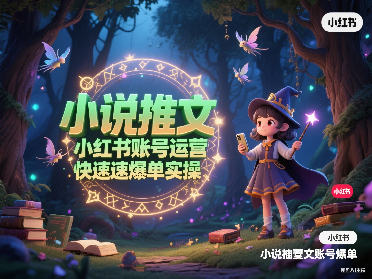 小说推文  小红书账号运营快速爆单实操-联创在线