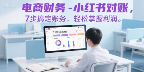 【精】电商财务-小红书对账，7步搞定账务，轻松掌握利润-联创在线
