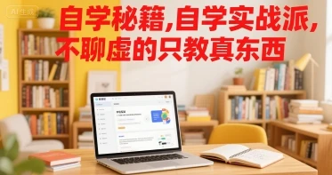 【精】自学秘籍，自学实战派，不聊虚的只教真东西-联创在线