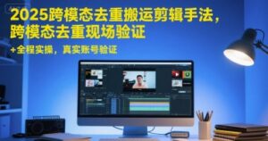 2025跨模态去重搬运剪辑手法，跨模态去重现场验证 +全程实操，真实账号验证-联创在线