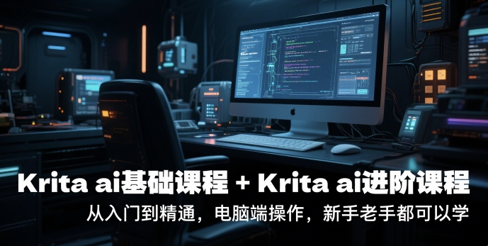krita ai基础课程+Krita ai进阶课程，从入门到精通，电脑端操作，新手老手都可以学-联创在线
