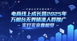 电商线上成长营2025年,万相台无界关键词推广-万相台无界精准人群推广-实打实亲囊相受-联创在线