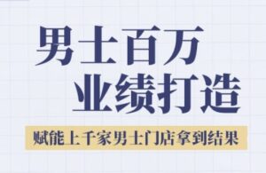 2025男士美业百万业绩打造，赋能上千家男士门店拿到结果-联创在线