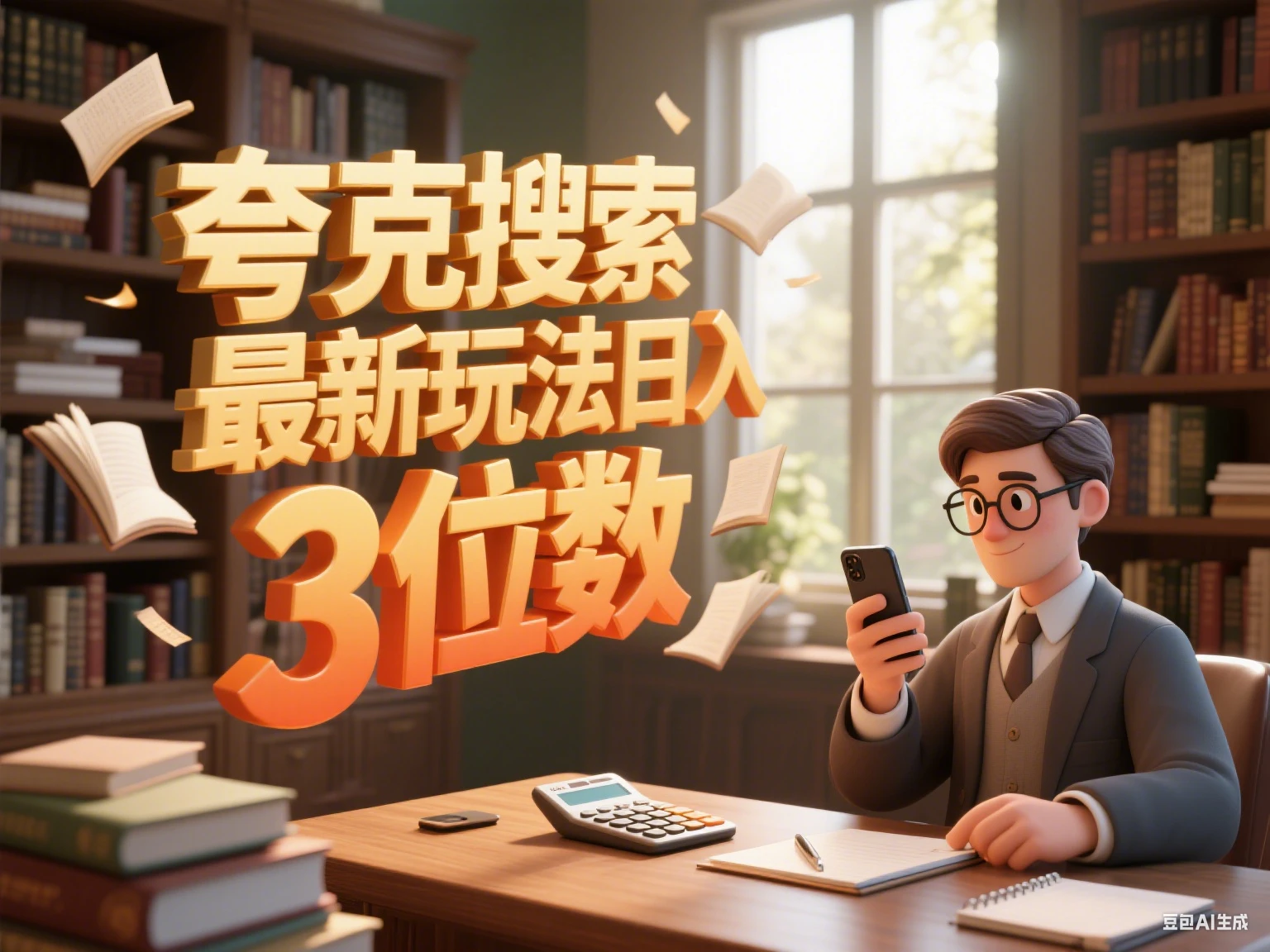 夸克搜索最新玩法日入3位数-联创在线