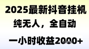 独家抖音无人撸礼物,全自动纯无人,长期稳定 一个小时收益2k+,小白当天拿结果【揭秘】-联创在线