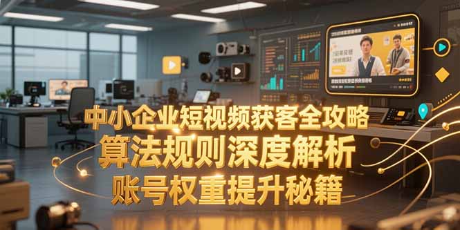 中小企业短视频获客全攻略，算法规则深度解析，账号权重提升秘籍-联创在线
