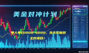 2025年最暴力项目“美金先登计划”最新最强对冲战法，每日实际收益1K-4K-联创在线