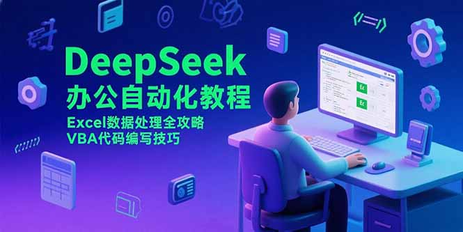 DeepSeek办公自动化教程，Excel数据处理全攻略，VBA代码编写技巧-联创在线