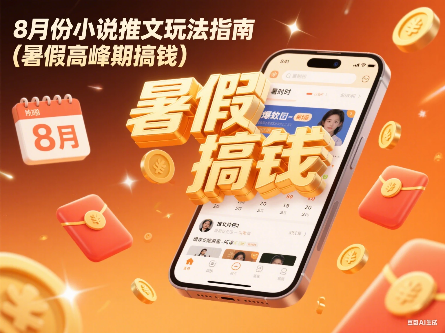 8月份小说推文玩法指南（暑假高峰期搞钱）-联创在线