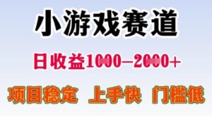 25年暑期高收益项目，小游戏赛道一天收益1-2k+ 稳定项目，上手快，门槛低【揭秘】-联创在线