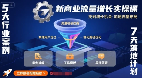 【精】新商业流量增长实操课，找到增长机会，加速流量布局-联创在线