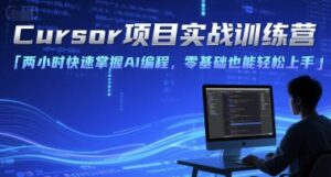 Cursor项目实战训练营，两小时快速掌握AI编程，零基础也能轻松上手-联创在线