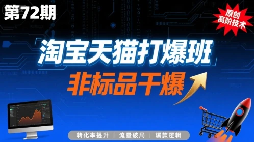 【精】淘宝天猫打爆班原创高阶技术第72期，非标品干爆-联创在线