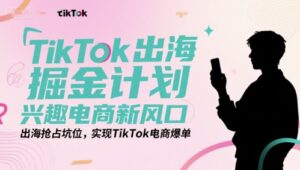 TikTok出海掘金计划，兴趣电商新风口，出海抢占坑位，实现TikTok电商爆单-联创在线