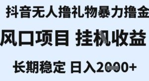 最新风口抖音无人暴力撸金技术,不违规不封号,一个小时收益2k+,小白当天拿结果【揭秘】-联创在线