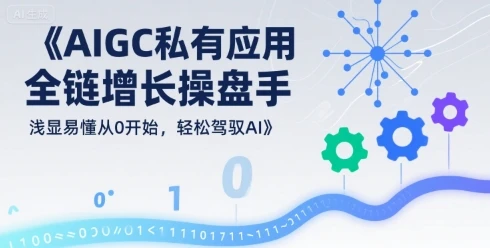 【精】AIGC私有化应用全链增长操盘手，浅显易懂从0开始，轻松驾驭AI-联创在线