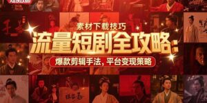 流量短剧全攻略：素材下载技巧，爆款剪辑手法，平台变现策略-联创在线