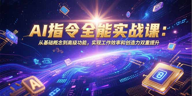 AI指令全能实战课：从基础概念到高级功能，实现工作效率和创造力双重提升-联创在线