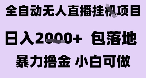 最新全自动抖音无人直播挂G项目，日入2k+ 包落地暴力撸金，小白可做【揭秘】-联创在线