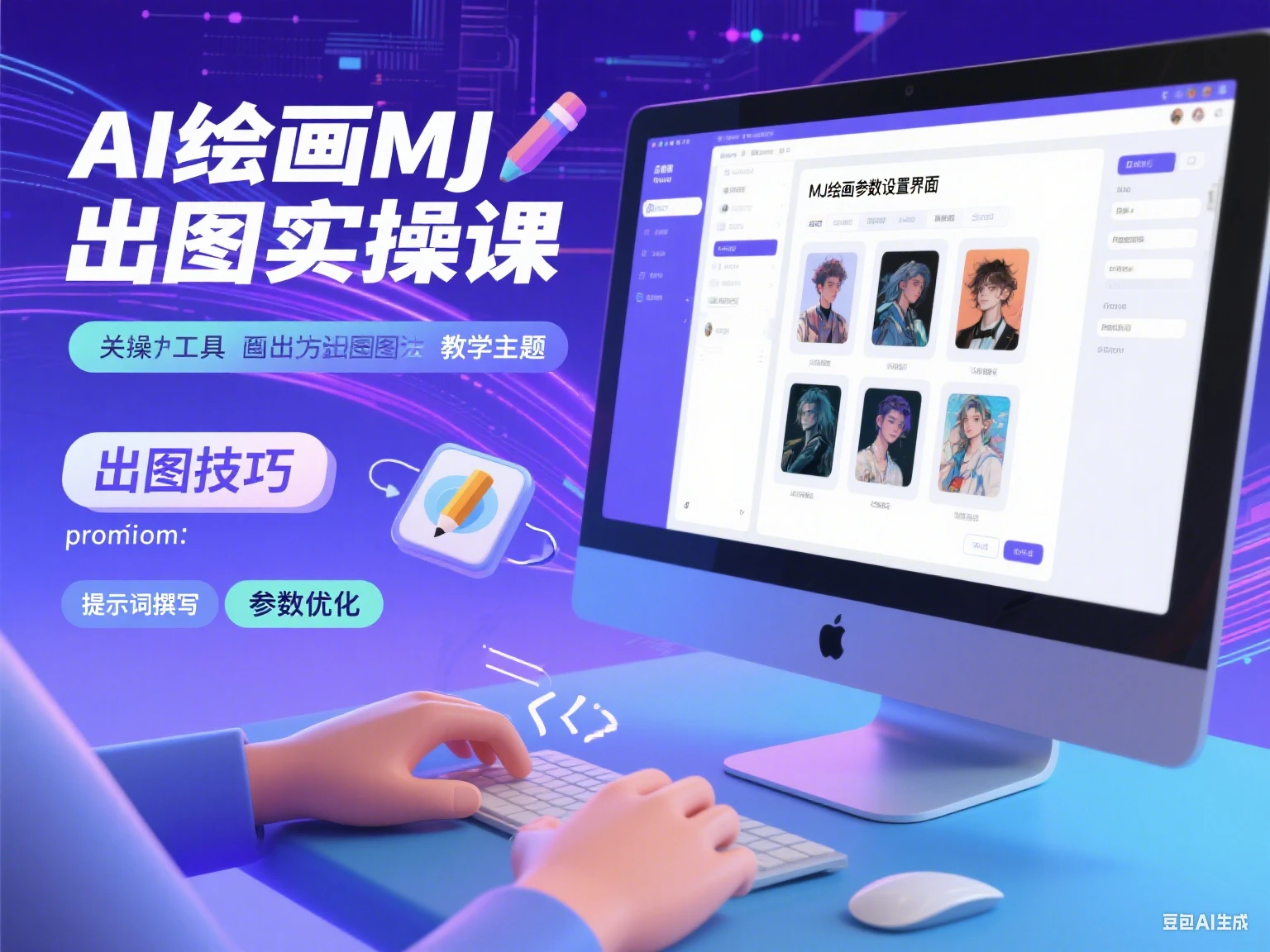 【精】AI绘画MJ出图实操课-联创在线