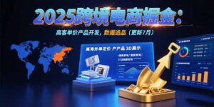 2025跨境电商掘金：蓝海市场定位，高客单价产品开发，数据选品(更新7月-联创在线