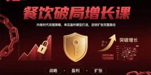 餐饮破局增长课:内卷时代突围策略,单店盈利模型打造,连锁扩张完整路径-联创在线