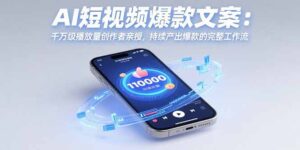AI短视频爆款文案：千万级播放量创作者亲授，持续产出爆款的完整工作流-联创在线