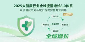 2025大健康行业全域流量增长8.0体系，从流量获取到私域沉淀的完整商业闭环-联创在线