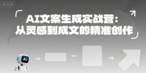 AI文案生成实战营：从灵感到成文的精准创作-联创在线