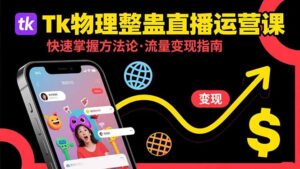 Tk物理整蛊直播跨境运营：快速掌握整蛊类直播的运营方法论，实现流量变现-联创在线