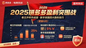 2025拼多多盈利突围战:卷王开年作战室,新手突围四大隐形技巧(更新8月-联创在线